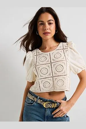 ONLY Charis Short Sleeve Mix Jersey Top