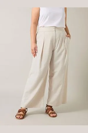 Evans Linen Wide Leg Trousers