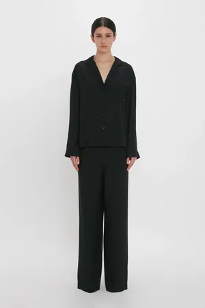 Victoria Beckham VB Monogram Pyjama Sleep Set In XS