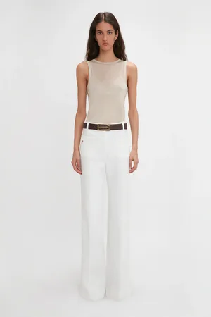 Victoria Beckham Alina High Waisted Stretch Jean In Washed 26R
