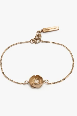 Victoria Beckham Exclusive Camellia Flower Bracelet In Gold