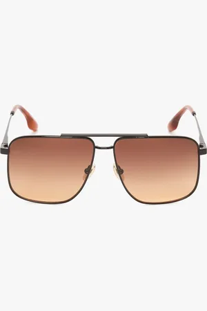 Victoria Beckham Double Bridge V-Line Navigator In Gold- -Brown ONESIZE