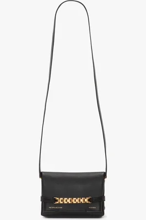 Victoria Beckham Mini Chain Pouch Bag With Long Strap In Leather