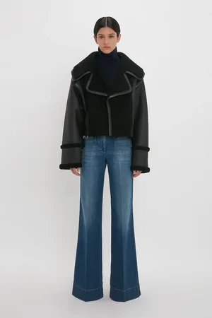 Victoria Beckham Shearling Jacket In 6