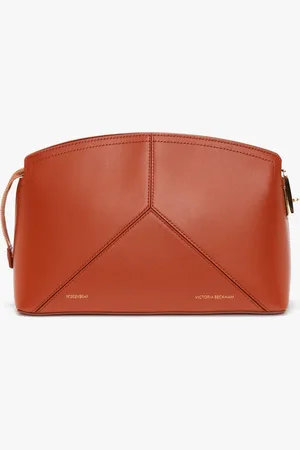 Victoria Beckham Victoria Clutch Bag In Tan Leather
