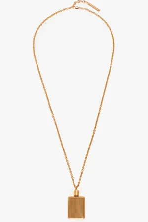 Victoria Beckham Perfume Bottle Necklace In Brushed