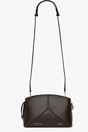 Victoria Beckham Victoria Crossbody Bag In Brown Leather