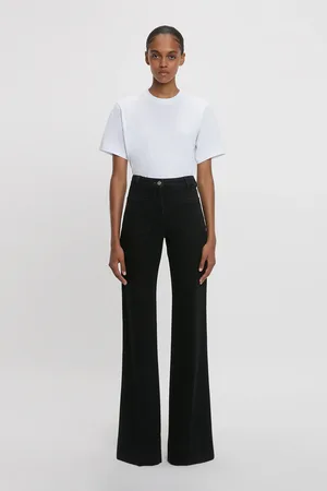 Victoria Beckham Alina High Waisted Stretch Jean In Washed 25R