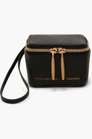 Victoria Beckham Micro Vanity Wristlet In Leather