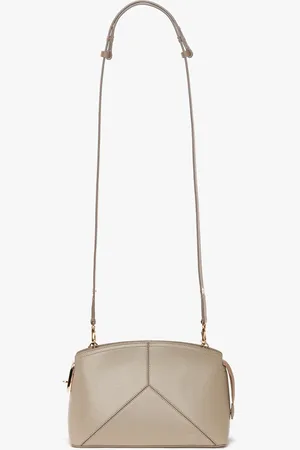 Victoria Beckham Victoria Crossbody Bag In Taupe Leather