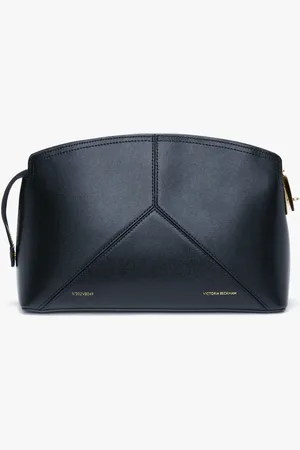 Victoria Beckham Victoria Clutch Bag In Navy Leather
