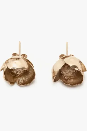 Victoria Beckham Camellia Flower Stud Earrings In