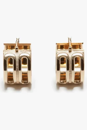 Victoria Beckham Frame Hoop Earrings In