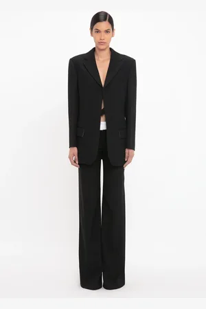 Victoria Beckham Tux Jacket in Black 12