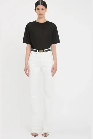 Victoria Beckham Julia High Waisted Jean In Washed 28
