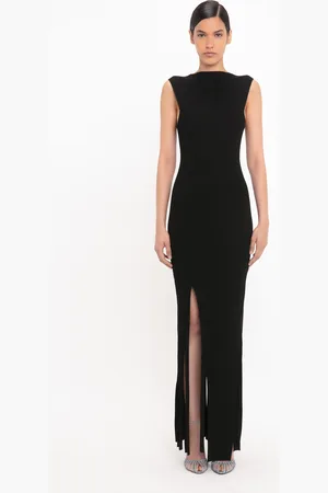 Victoria Beckham Plait Detail Sleeveless Dress In M