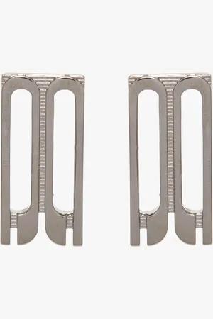 Victoria Beckham B Frame Stud Earrings In