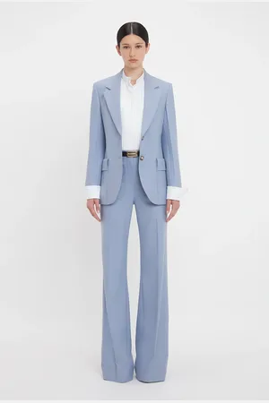 Victoria Beckham Patch Pocket Jacket In Bluebell 12