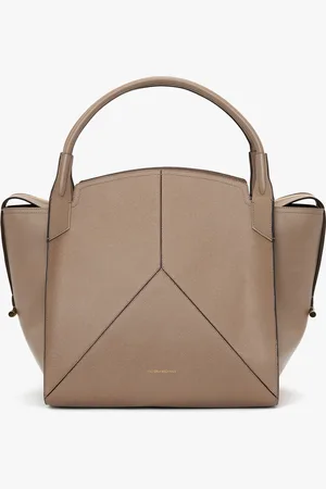 Victoria Beckham Victoria Bag In Dove Grey Grained Leather