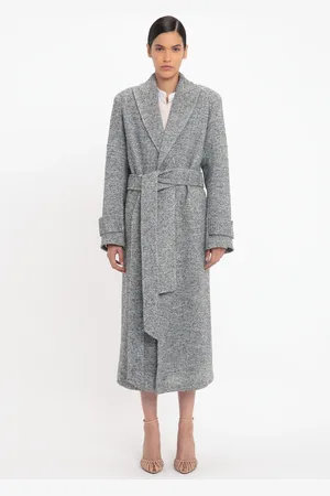 Victoria Beckham Raglan Sleeve Coat In Iceberg 10