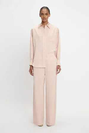 Victoria Beckham Pyjama Trouser In Ballet Pink 14
