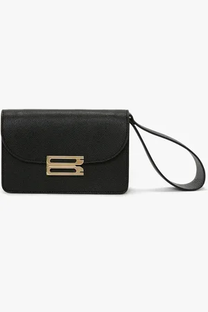 Victoria Beckham Nano Dorian Wristlet In Grained Leather