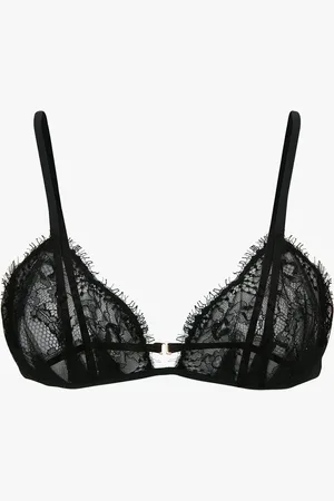 Victoria Beckham Pleat Detail Lace Bra In L