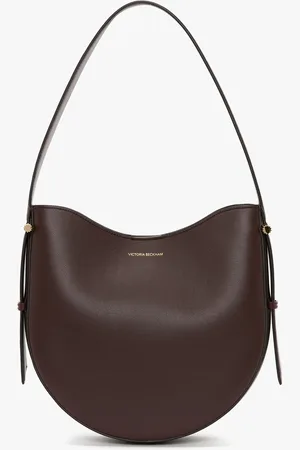 Victoria Beckham Medium Dia Hobo Bag In Burgundy Smooth Leather