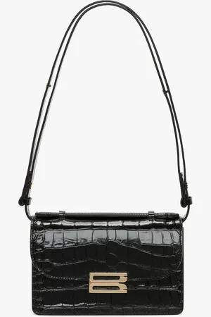Victoria Beckham Mini Dorian Bag In Croc Embossed Leather