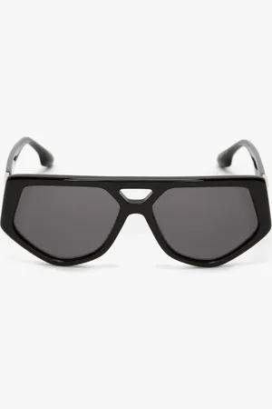 Victoria Beckham Double Bridge B Frame Logo Sunglasses In