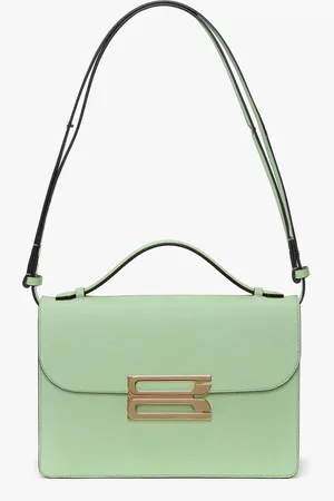 Victoria Beckham Dorian Bag In Jade Grained Leather