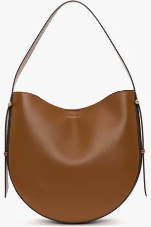 Victoria Beckham Dia Hobo Bag In Tan Smooth Leather