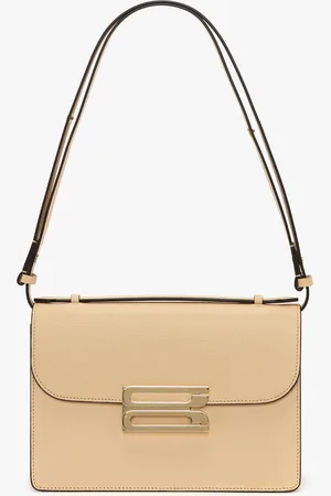 Victoria Beckham Dorian Bag In Peach Grained Leather
