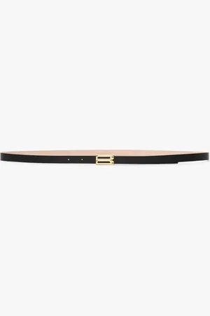 Victoria Beckham Micro Frame Belt In Leather 100CM