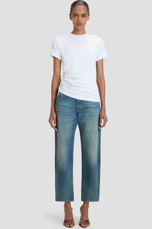 Victoria Beckham Gathered Detail T-Shirt In S