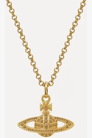 Vivienne Westwood Mini Bas Relief Pendant Necklace Topaz Women