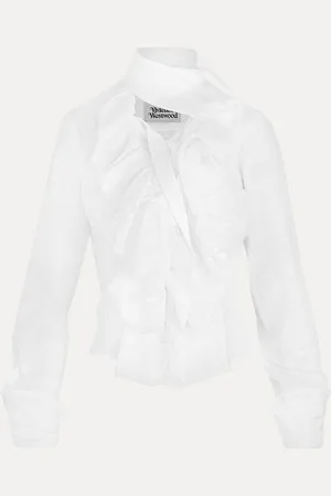 Vivienne Westwood Wizard Frill Shirt Organic Cotton 46 Women
