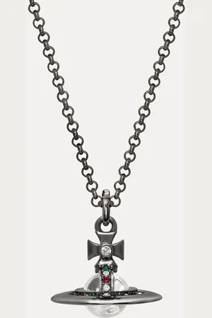Vivienne Westwood New Tiny Orb Pendant Necklace Swarovski Crystals Women