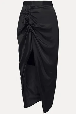 Vivienne Westwood Long Side Panther Skirt Viscose 42 Women