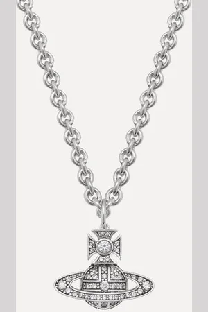 Vivienne Westwood Man. Carmelo Bas Relief Pendant Necklace Cubic Zirconia Men