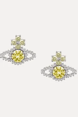 Vivienne Westwood Valentina Orb Earrings Brass Women