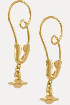 Vivienne Westwood Large Maxima Earrings Brass Women