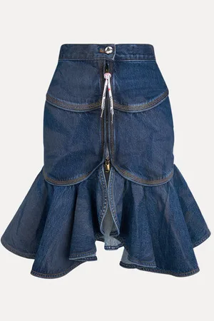 Vivienne Westwood Dirnabel Skirt Reflect Spray Denim 40 Women
