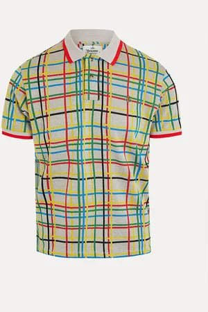 Vivienne Westwood Classic Polo Abstract Check Pique XXL Men