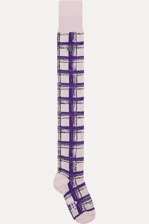Vivienne Westwood Check Over The Knee Sock Check Over The Knee Os-u Women