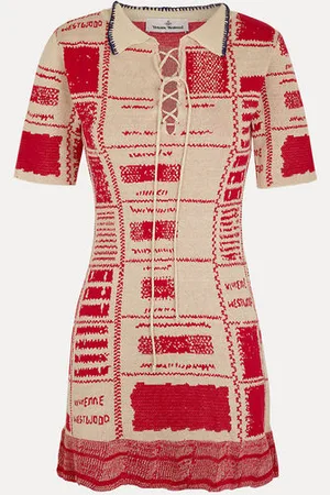 Vivienne Westwood Checked Dress Hemp Cotton Blend M Women