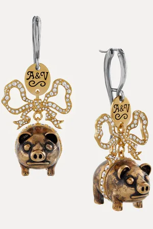Vivienne Westwood Alexina Earrings Andreas Kronthaler For Brass Women