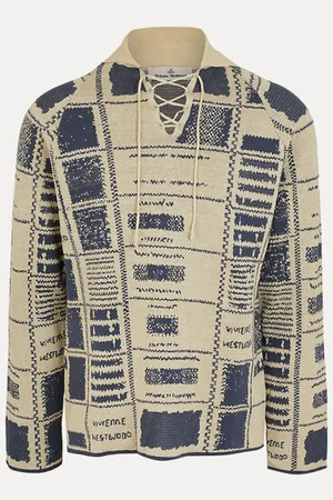 Vivienne Westwood Checked Polo Jumper Hemp Cotton Blend M Men