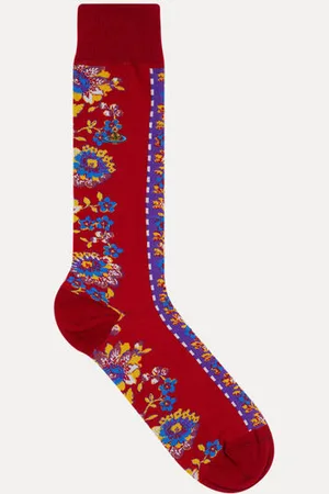 Vivienne Westwood Flower Stripe Socks Flower Stripe 6-8 Unisex
