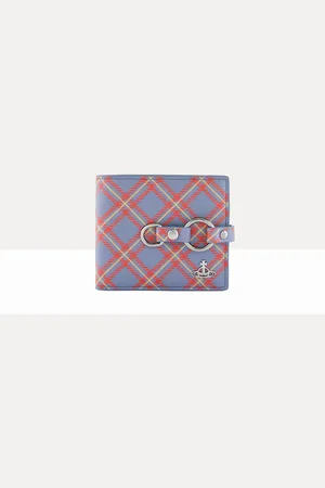 Vivienne Westwood Man. Bondage Billfold Wallet Saffiano Printed One Size Men